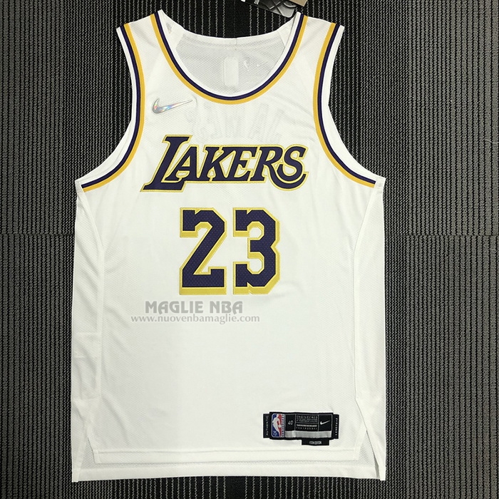 Maglia
 LeBron James NO 23 Los Angeles Lakers Association Autentico
 Bianco
